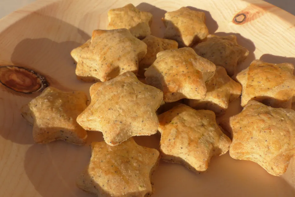 Brotsternchen mit Mohn