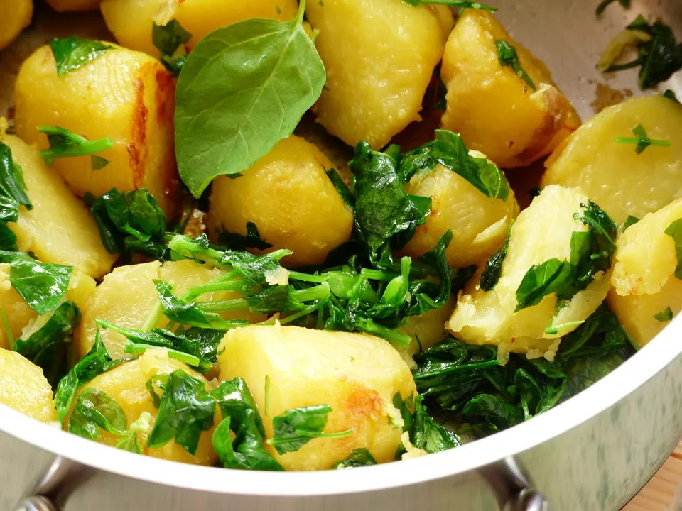 Kartoffeln mit Vogelmiere