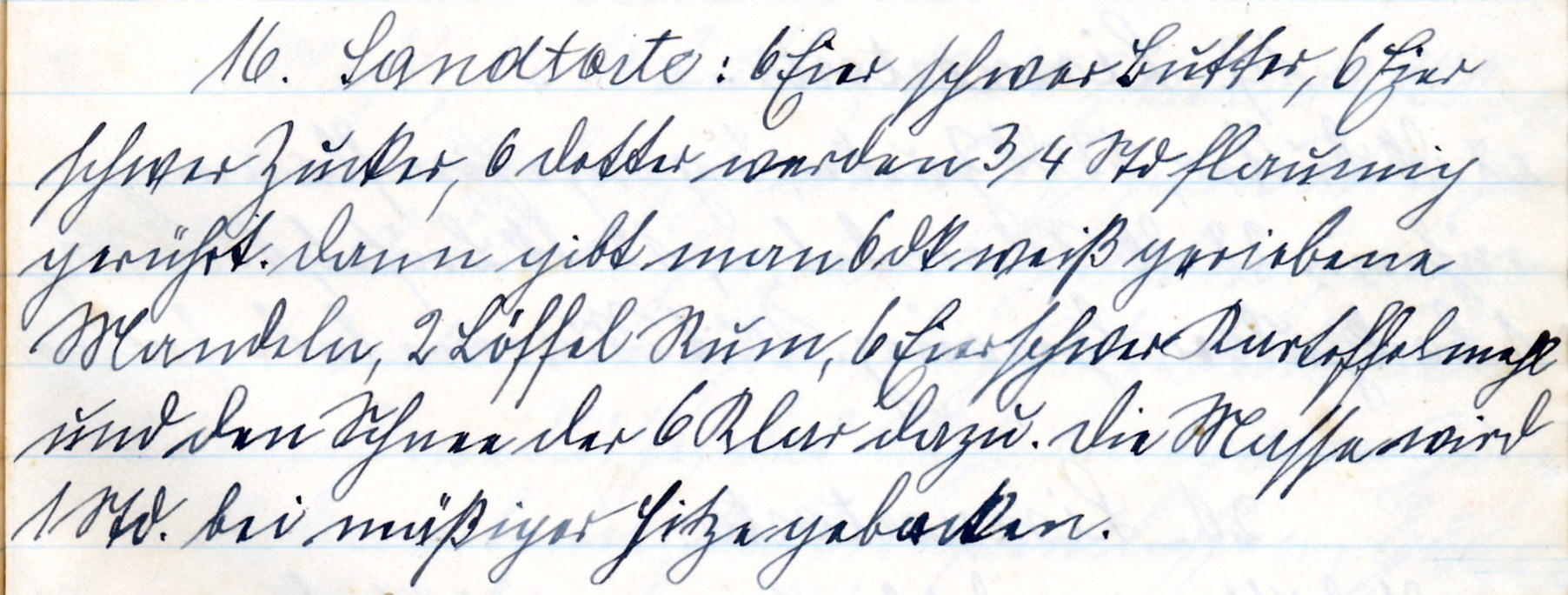 Sandkuchen, Teig mit Butter oder Öl