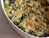 Spinat, überbacken