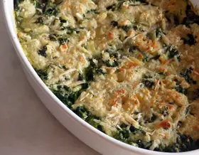 Spinat, überbacken