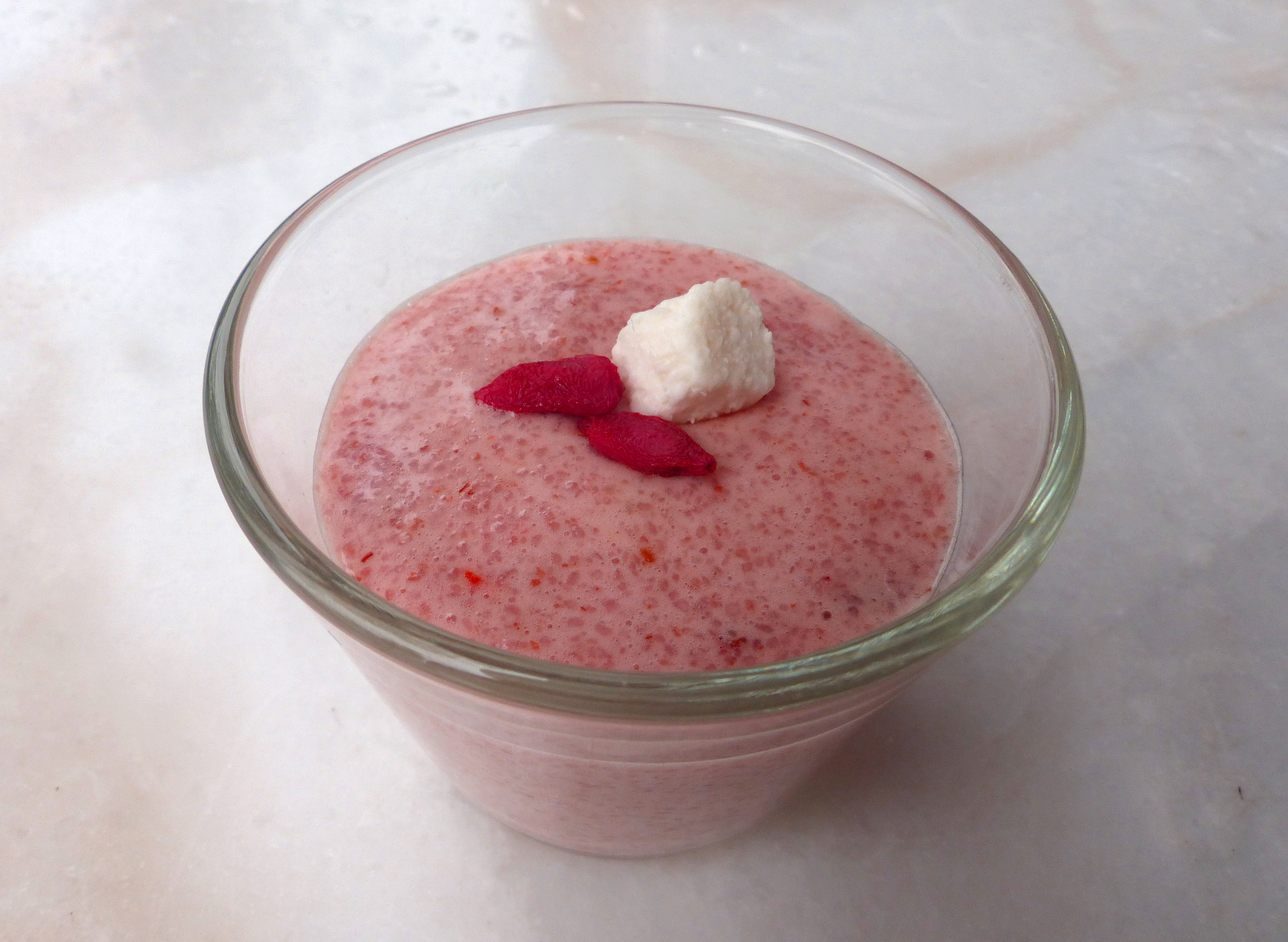 Goji-Beerenschaum