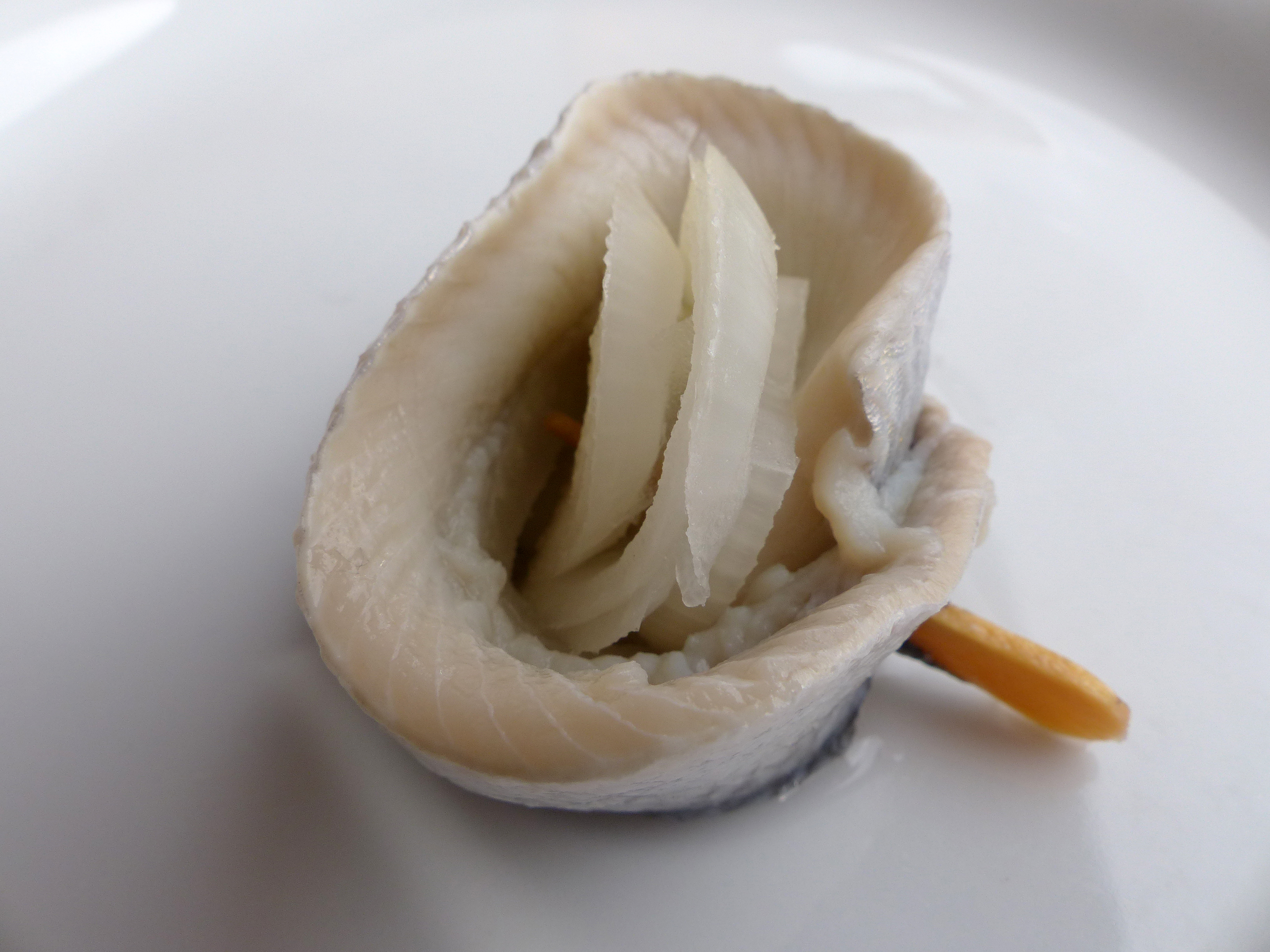 Heringssalat mit Kartoffeln und Bohnen