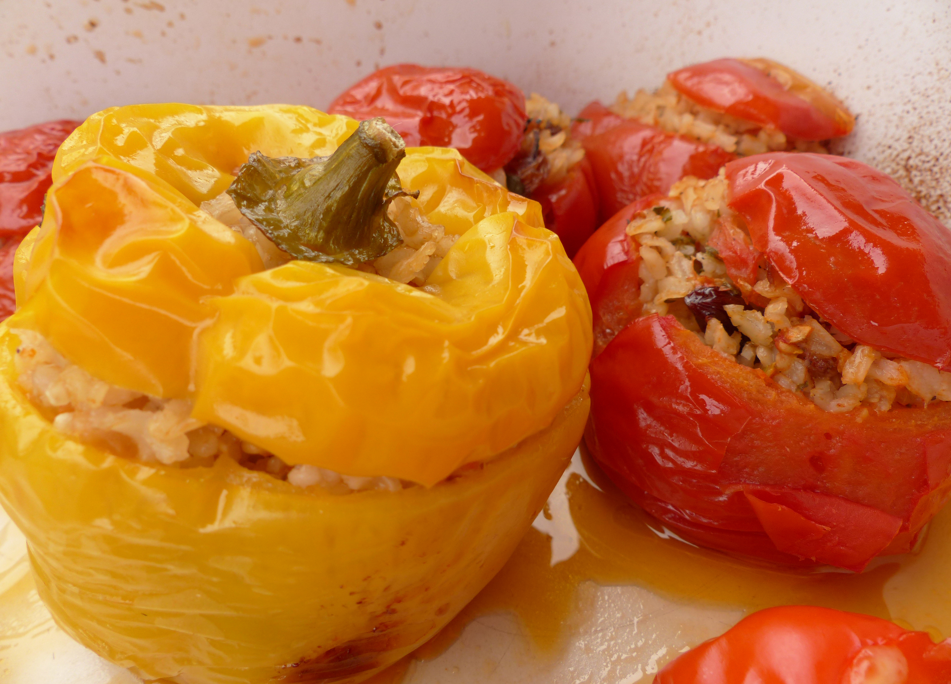 Paprika und Tomaten aus dem Ofen - veg.