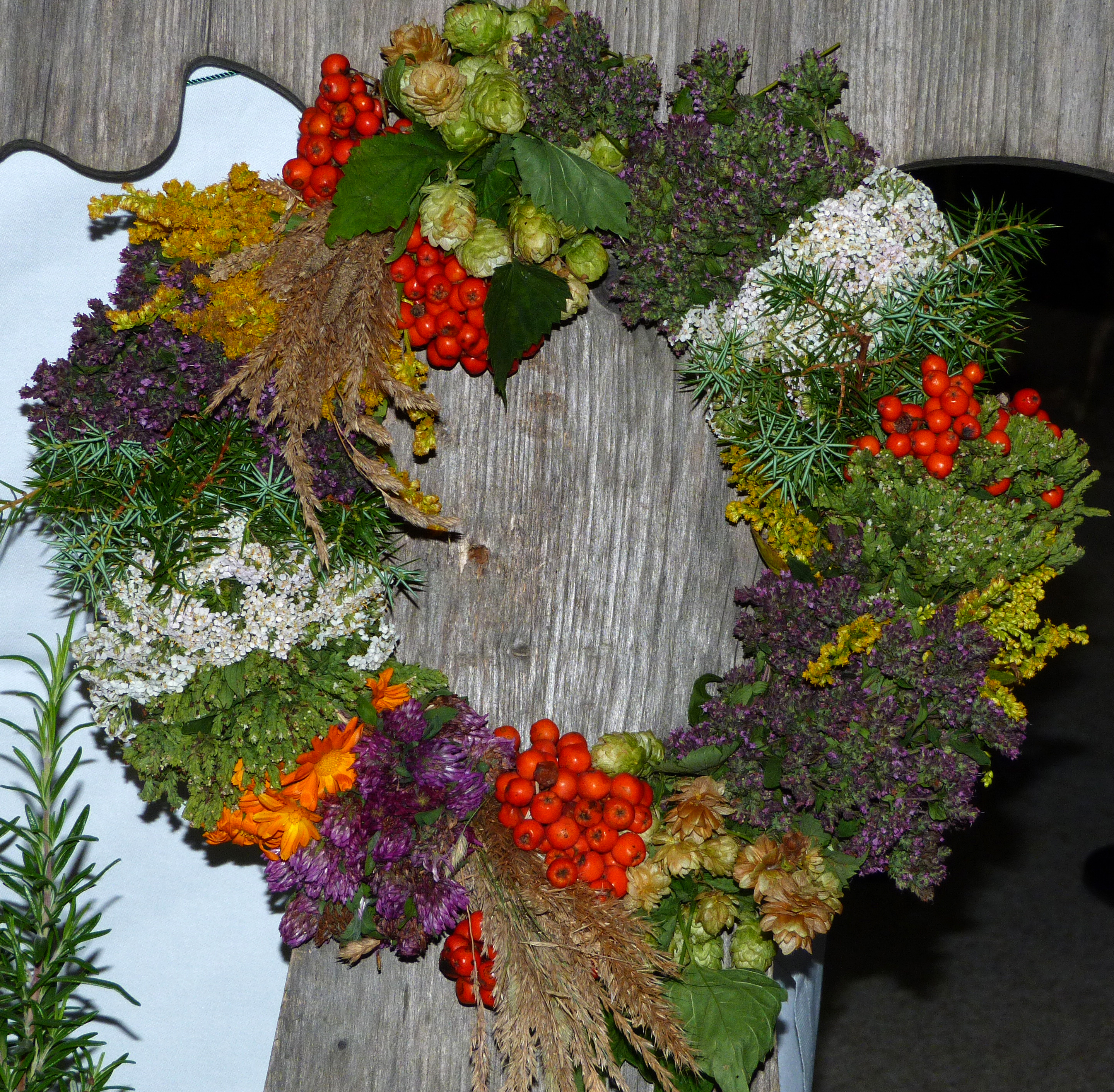 <p>Beispiel eines spätsommerlichen Tür- bzw. Wandkranzes</p>