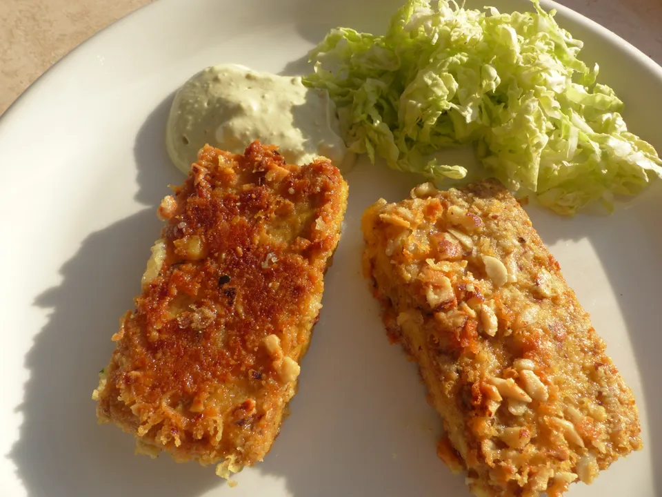 Tofu in Knusperpanier