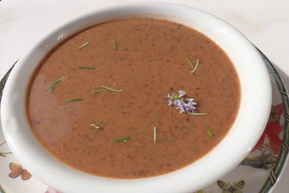 Bohnensuppe, cremige