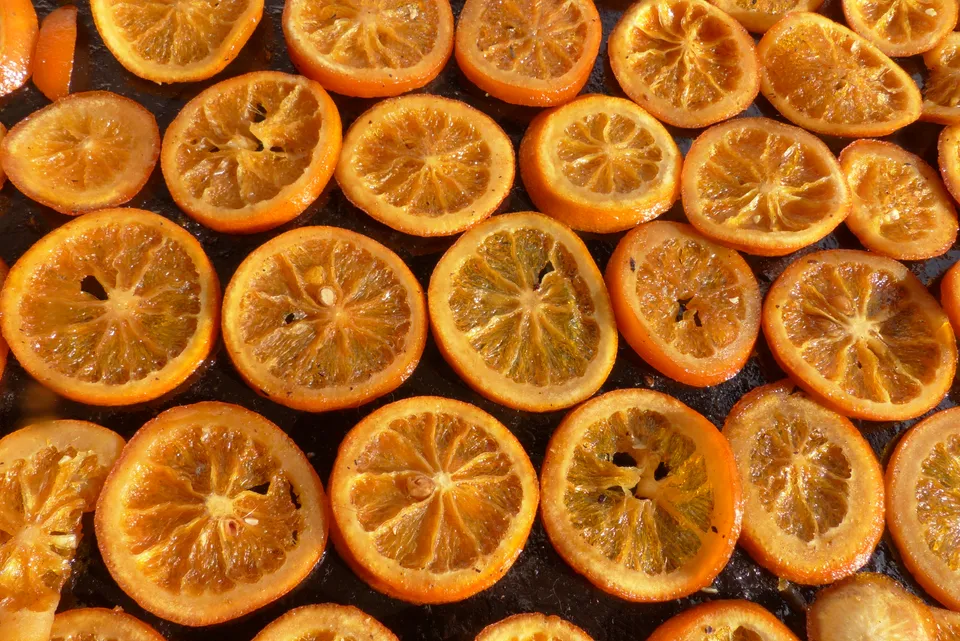 Orangenscheiben kandieren 