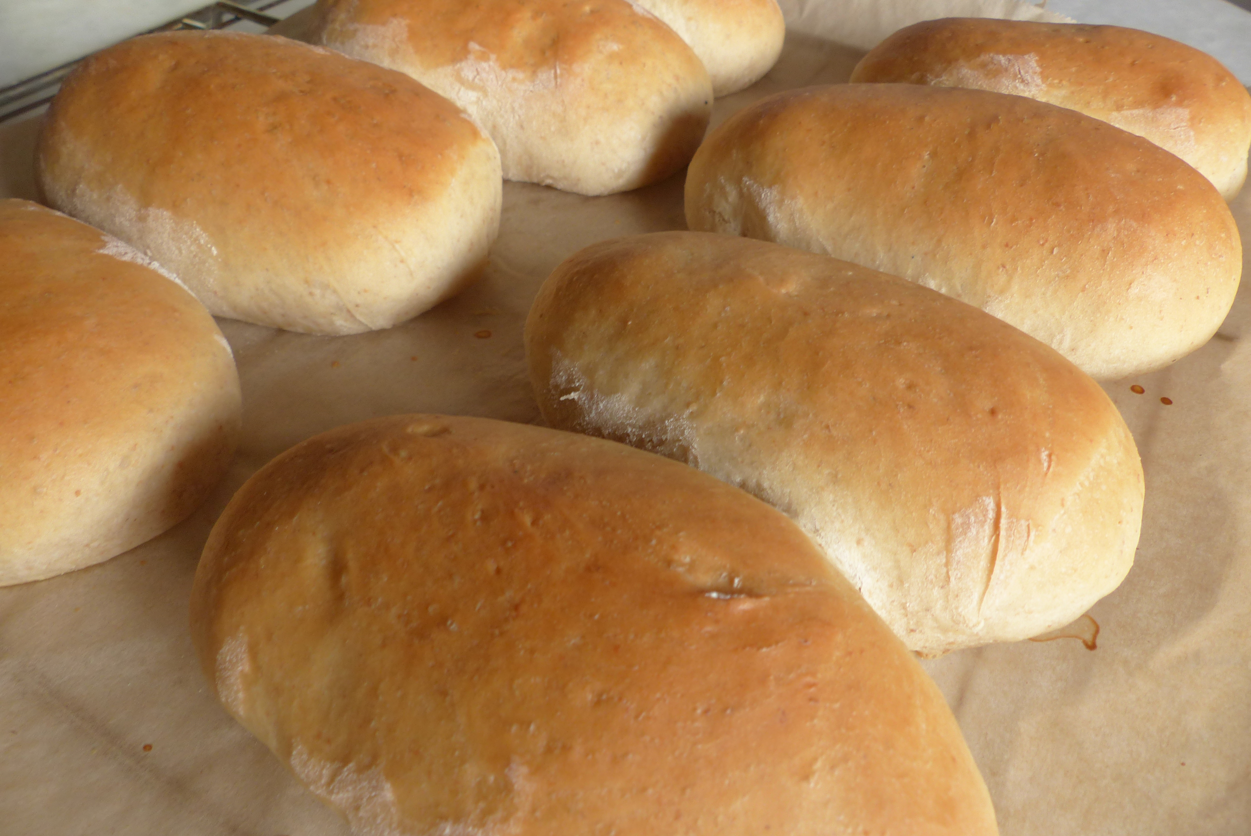 <p>Die fertigen Buns (Milchbrötchen) sind ... zum Anbeißen!</p>