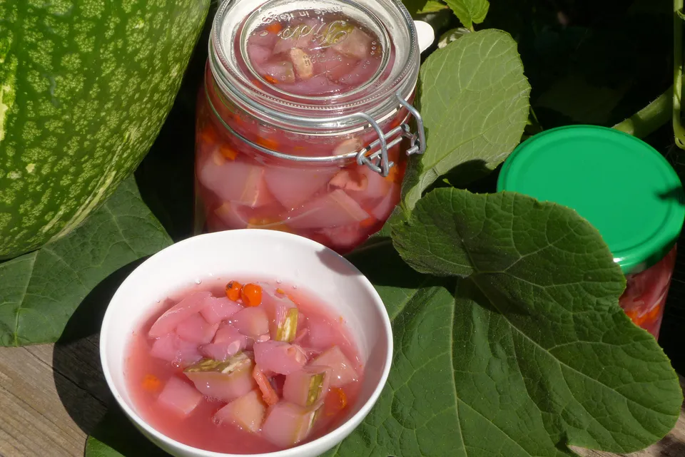 Kürbis, süß-sauer eingelegt