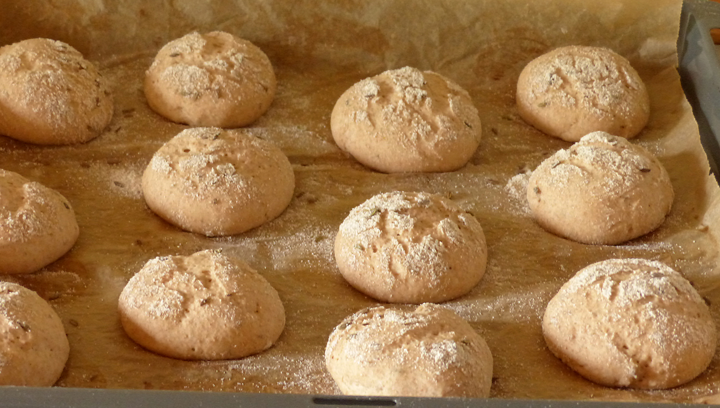 <p>Die Teiglinge vor dem Backen</p>