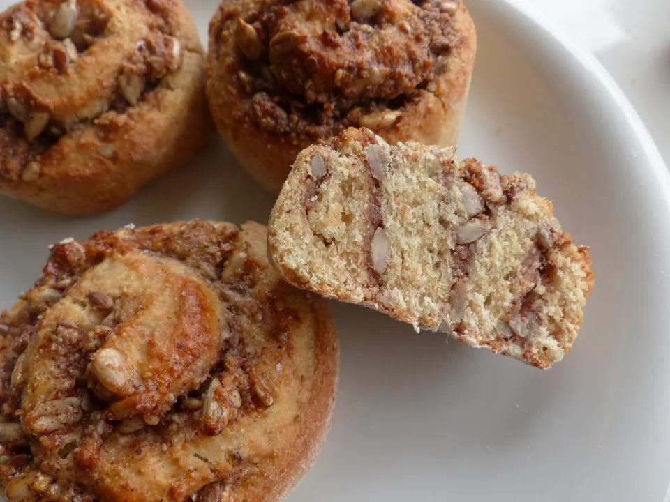 Nussschnecken aus Topfenteig